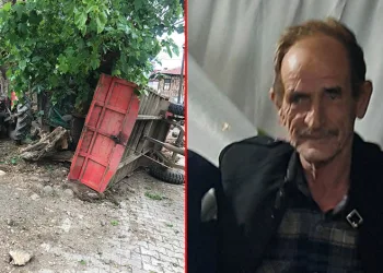 Bursa’da devrilen traktörün sürücüsü hayatını kaybetti
