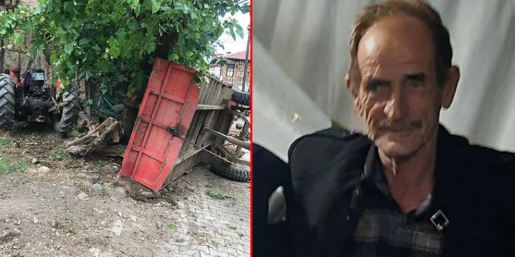 Bursa’da devrilen traktörün sürücüsü hayatını kaybetti