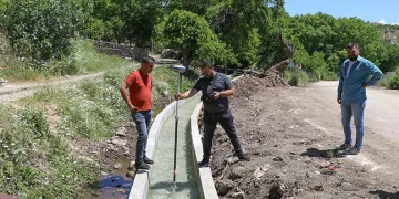 Çiftçiye sulama kanalı desteği