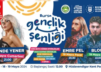 Gençlik Bayramı’nda Bursa’da yıldız yağmuru