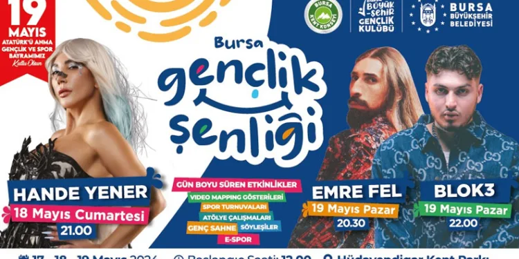 Gençlik Bayramı’nda Bursa’da yıldız yağmuru