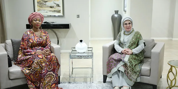 Emine Erdoğan, Sierra Leone Cumhurbaşkanı’nın eşi ile görüştü