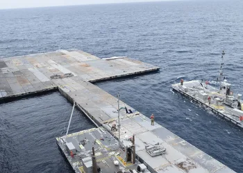 Gazze’deki geçici iskele kurulumunu tamamladı