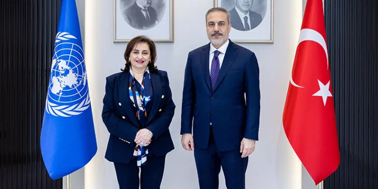 Bakan Fidan, BM Kadın Birimi İcra Direktörü Bahous’u kabul etti
