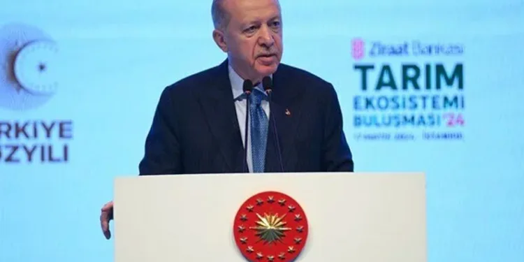Cumhurbaşkanı Erdoğan: Çiftçi kredi limitleri artırıldı