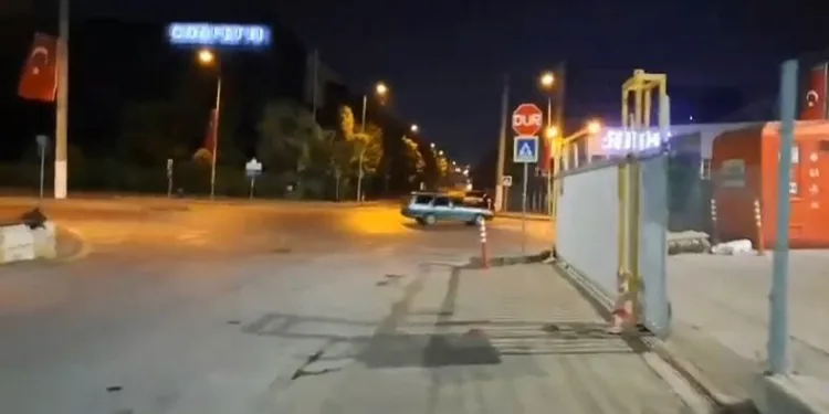Bursa’da sürücü dakikalarca drift attı