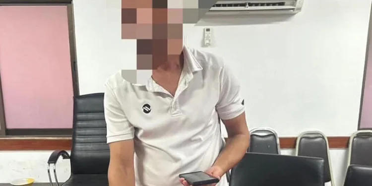 Tayland’da hatalı park yapan Türk, polis kilidini kırmaya çalışırken yakalandı