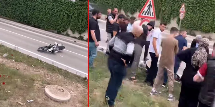 Bursa’da devrilen motosikletin sürücüsü hayatını kaybetti