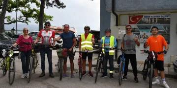 İznik’te triatlon yarışması düzenlendi