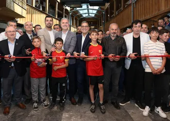 İnegöl’de Kurtuluşspor sergisi açıldı