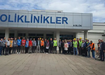 Orhaneli Devlet Hastanesi’nde deprem tatbikatı