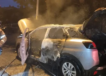 Ataşehir’de park halindeki araç kundaklandı