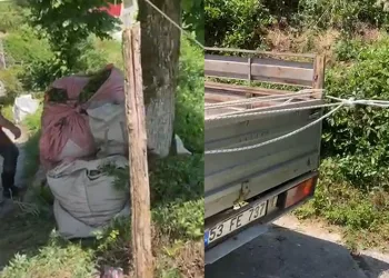 Rizeli’nin çay taşıma yöntemi ilgi çekti