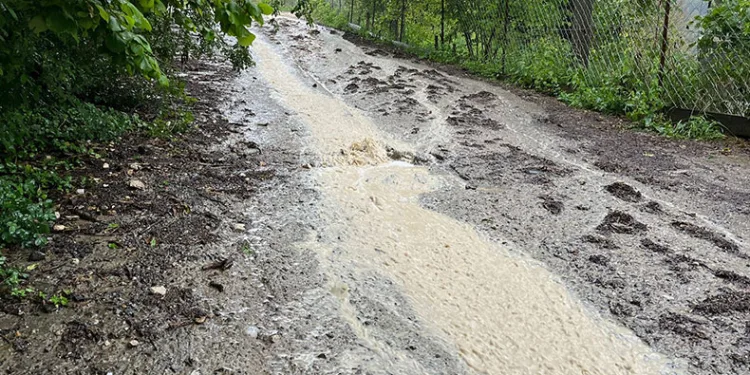 Kastamonu’da dolu yağışı etkili oldu