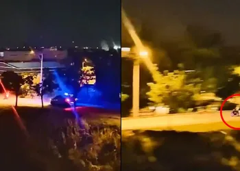Bursa’da polis ile motosiklet kovalamacası kamerada
