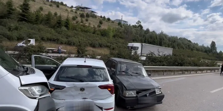 Bursa’da otobanda zincirleme kaza