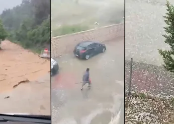 Bursa’ya ceviz büyüklüğünde dolu yağdı