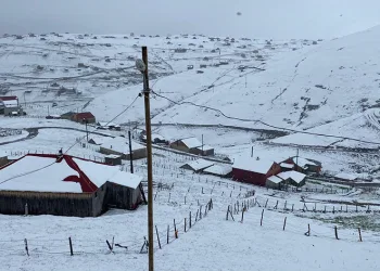 Doğu Karadeniz yaylalarında kış geri döndü