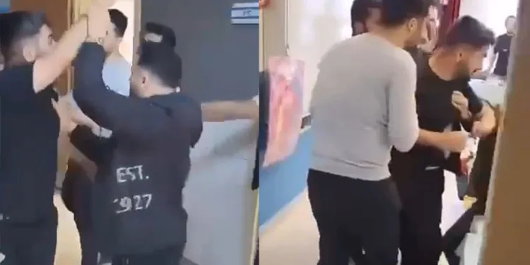 Veli öğrenci dolu sınıfı bastı