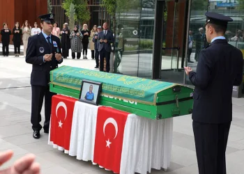 Vefat eden zabıta memuru için tören düzenlendi