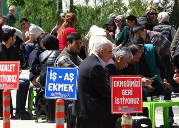 Van’daki işçilerin protestoları 9’uncu gününde