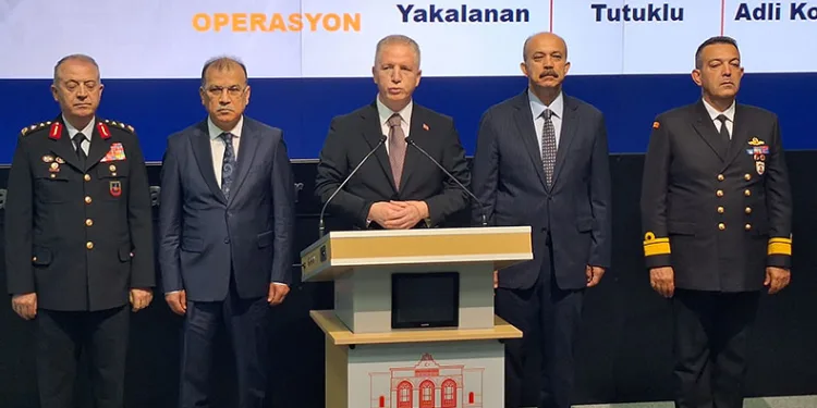 “576 operasyonda bin 256 şahıs yakalandı”