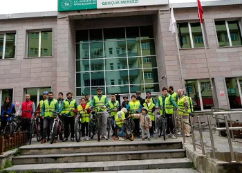 Gümüşhane’de sağlıklı yaşam için pedal çevirdiler