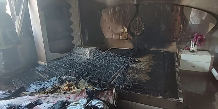 Mardin’de ev yangını