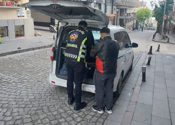 Avrasya Tüneli’nde tek tekerlek üzerinde gitti