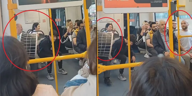 Metro vagonunda mini konser resitali
