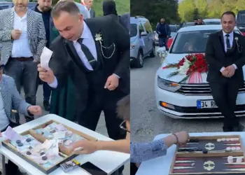 Tavla masası kurarak konvoyun önünü kestiler