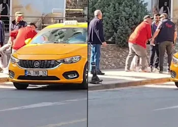 Genç kadını bıçak zoruyla taksiye bindirip kaçırdı