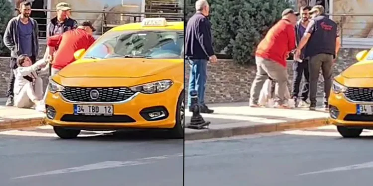 Genç kadını bıçak zoruyla taksiye bindirip kaçırdı