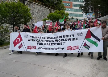Gümüşhane’den Filistin’e destek yürüyüşü