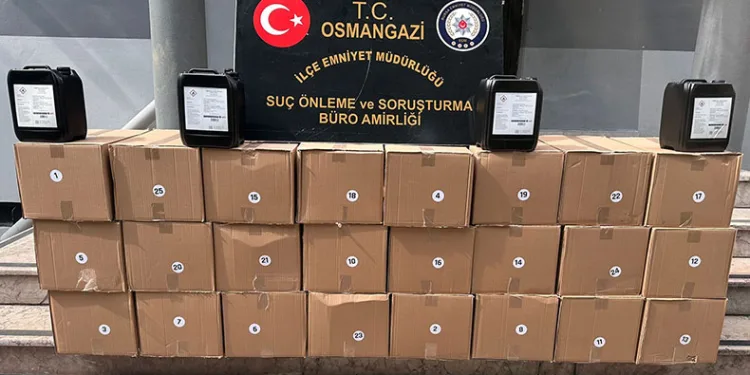 Bursa’da kaçak alkol operasyonu