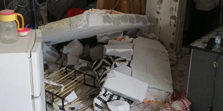 Patlamayı duyan deprem sandı, kendini dışarı attı