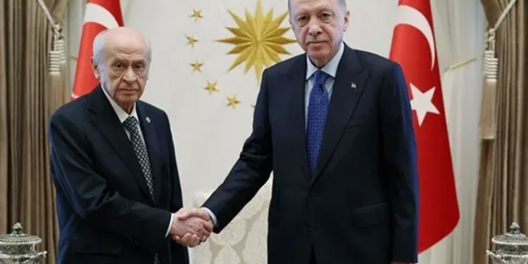 Cumhurbaşkanı Erdoğan, Bahçeli ile görüştü