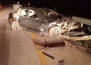 Önce ağaçlara, sonra bariyerlere çarptı