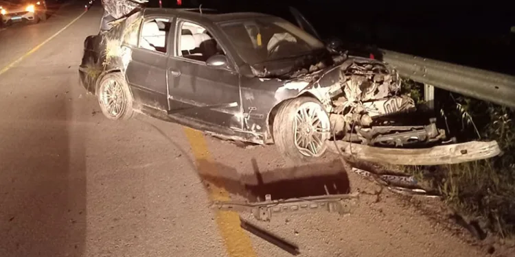 Önce ağaçlara, sonra bariyerlere çarptı