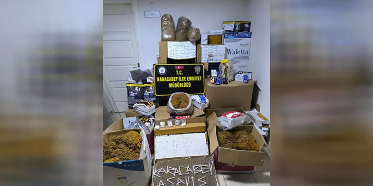 Karacabey’de kaçak sigara operasyonu