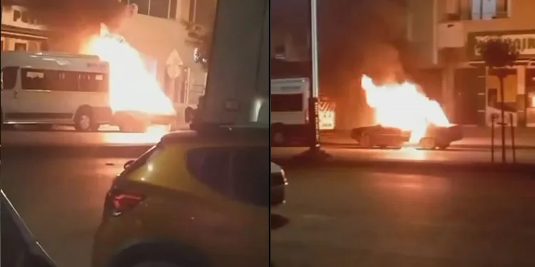 Bursa’da otomobil alev topuna döndü