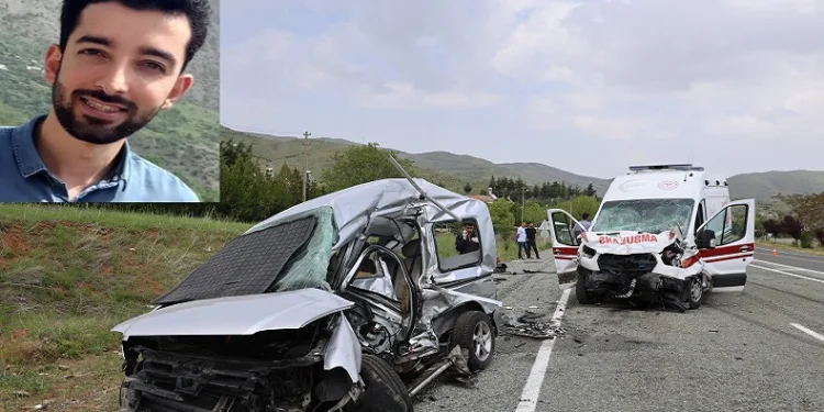 Erzincan’da görev yapan öğretmen kazada hayatını kaybetti