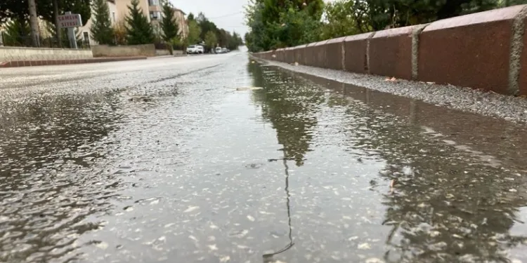 Çankırı’da yağış etkili oldu