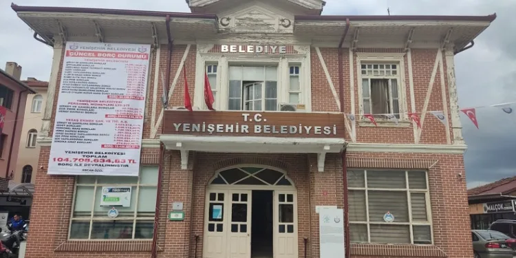 Yenişehir Belediyesinin borcu 104 milyon 708 bin 634 lira