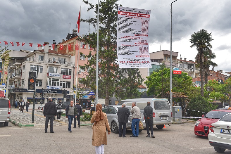 Yenişehir Belediyesinin borcu 104 milyon 708 bin 634 lira