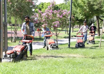 3 milyon 755 bin metrekarelik yeşil alan elden geçirildi