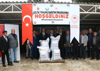 Osmancık’ta üreticilere 18 ton çeltik tohumu dağıtıldı