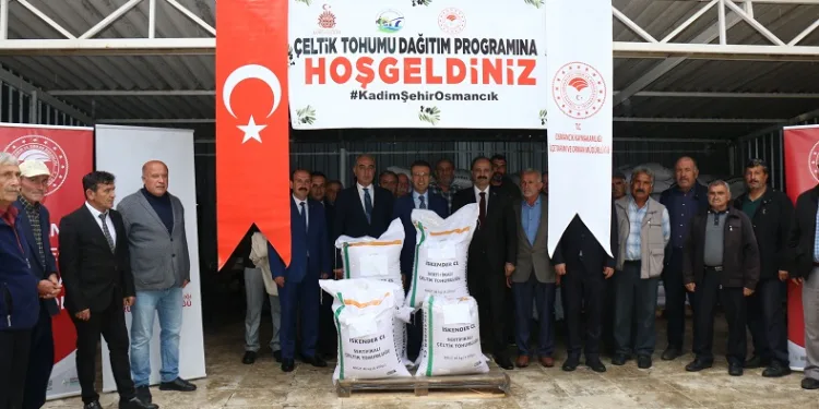 Osmancık’ta üreticilere 18 ton çeltik tohumu dağıtıldı