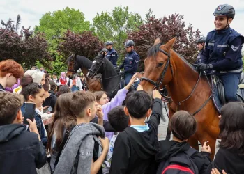Parklarda devriyeye çıkan atlı jandarma takımları büyük ilgi topladı