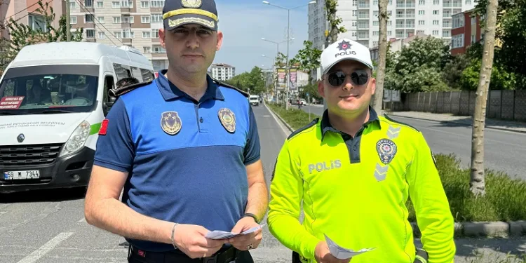 Trafik Haftası’nda polis zabıta kol kola